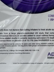 Vintage 2005 Advair Pharmaceuticals 16” Clipboard Drug Rep Promotional Sealed