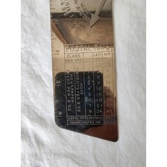 Vintage, Sav-A-Stamp, Pendulum, Postal Scale, Metal, Thorn-Foster, Handheld, USA