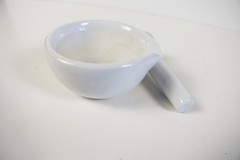 Antique Haldenwanger Small Porcelain 2.5″ Mortar and Pestle Berlin Apothecary