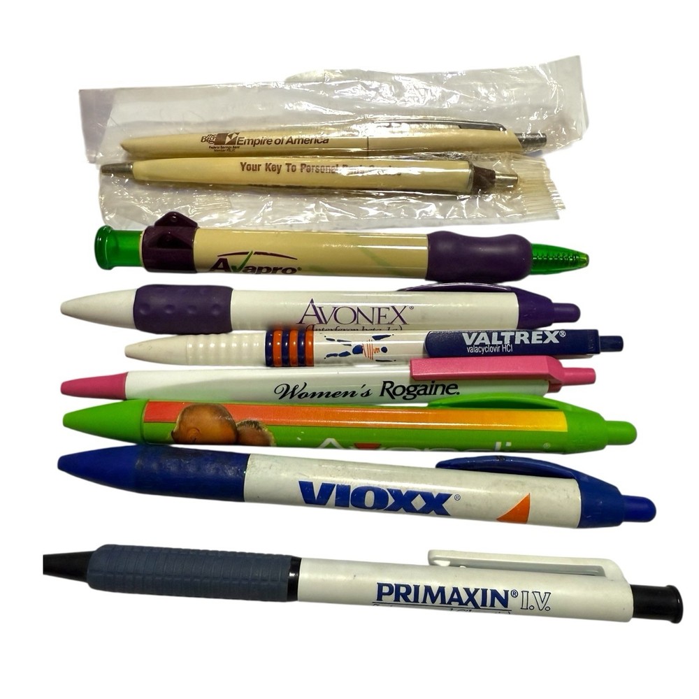 Pharmaceutical Drug Rep Promo Items Pens Lot