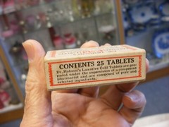 Antique Vtg Medical Dental Pharmacy – Dr. Hobson’s Laxative Tablets Box