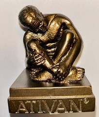 Ativan Wyeth Pharmaceutical Promotional Paperweight – Rare Vintage Figurine