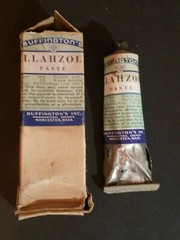 Vintage Buffington’s Allahzol Paste Tube And Box Worchester Mass Drug Pharma