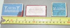 3 Vintage Cardboard Paper PHARMACY Prescription Drug Hinged Pill Box Mix Lot USA