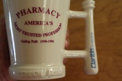 Pharmaceutical Drug Claritin America’s Most Trusted USA Made Coffee Mug Cup