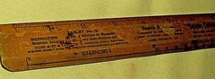 SULPHO LYTHIN RULER VINTAGE WOOD RULE LAINE CHEMICAL NY 12 INCH CM OBSTETRICAL.