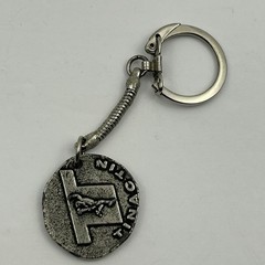 Vintage Tinactin Pharmaceutical Advertising Token Keychain – Wrestler Athlete