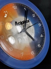 Aciphex Rabeprazole Sodium Advertising Wall Clock Blue Orange Pharma Promo￼