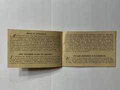 Antique 1920s – White’s Cod Liver Oil Concentrate Hand Out Information Booklet