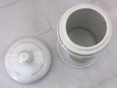Apothecary Jar NASO REFERTO ETALIIS Coricidin-D SIGNIS GRAVE Drug Store Pharmacy