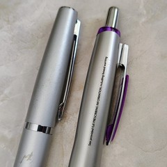 HTF 2 Zyprexa Pens Drug Rep Pharmaceutical Promo Medical Advertising Metal *READ