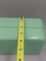 Vintage Seafoam Green MCM locking DrugSafe Apothecary Drug Store Pharmacy NOS