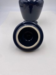 Paeonia Albiflora Apothecary Blue Pharmacy Jar w/ Lid Numbered