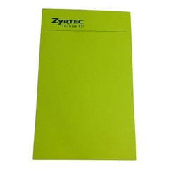 Vintage 2001 Zyrtec Notepad Neon Green Pharmaceutical Drug Rep Promo Pfizer