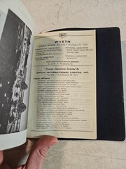 Vintage 1967 & 1978 Wyeth Laboratories Pharmaceutical Price List In Binder