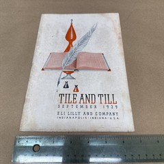 Tile And Till Magazine Eli Lilly And Company September 1939 Indianapolis Indiana