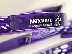 Pharmaceutical Drug Rep Vintage Ink Pens Nexium Collectible Translucent Purple