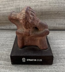 Vtg Portrait Of Anxiety/Depression Etrafon Promo Clay Figurine Mexico