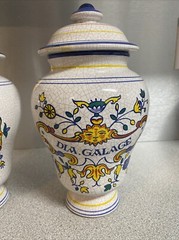 Vintage Lot of 2 AH Western Germany Apothecary Pharmacy Drug Jars In Exc Cond