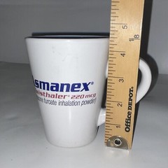 Asmanex Asthma Advertising Coffee Mug Cup Pharmaceutical Prescription Drug Rep