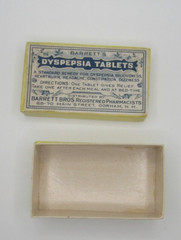 Vintage Cardboard Prescription Pill Box Barrett Bros. Pharmacy Gorham NH 3”