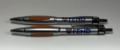 Drug Rep VFEND Collectible Heavy Metal Pen RARE Orange Chrome Working