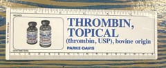 Thrombin Ruler Drug Rep Swag Parke-Davis Pharmaceuticals Vtg Pharma ad