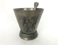 VTG Metal William Proctor Jr RX Secundum Artem Schering Mortar and Pestle