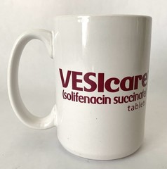 Vesicare Solifenacin Succinate Tablets Advertising Promo Ceramic Coffee Cup Mug