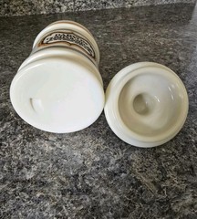 VTG Pharmacy Jar Darvon Compound-65 Custard Glass Apothecary Jar with Lid