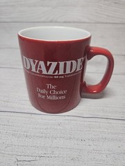 DYAZIDE Pharmaceutical Drug Rep Promotional Mug Coffee Cup-Red-RARE! – England
