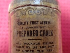 Vintage Read Drug & Chemical Co. Prepared Chalk Container Pharmacy Store
