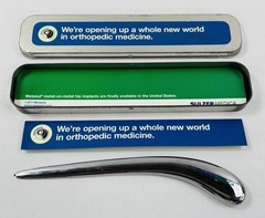 Sulzer Medica Metasul Hip Implant Letter Opener Orthopedic Surgeon Gift w/ Tin