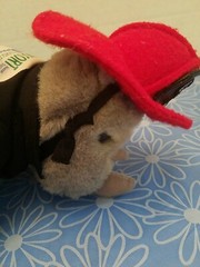 RHINOCORT AQUA ALLERGY NOSE SPRAY ADVERITSEMENT MASCOT FIREMAN PLUSH DOLL FIGURE