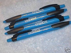 4 VIAGRA BLACK & BLUE DRUG REP PENS NEW LOWER PRICE FREE SHIPPING GR8 GAG GIFT
