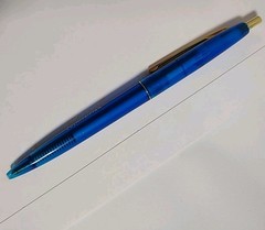 Vtg BIC CLIC Blue Gold ZOMIG Drug Promotional Ballpoint Click Pen Advertising