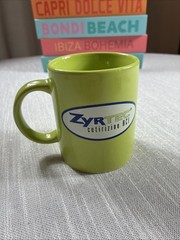 Zyrtec Cetirizine HCI Green Coffee Mug 10oz Cup Ceramic Pharmaceutical Ad