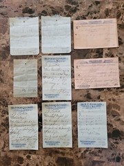 File box & 101 antique prescriptions (1913) – Codeine, Anodyne, Poisons