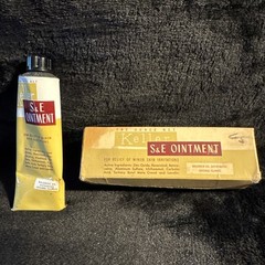 Vintage KELLER S & E Ointment Bacteriostatic Tube Box WALGREEN CO. 1.5 oz