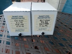 Vintage Metal File Pharmacy Prescription Box Industrial Ephemera Rx