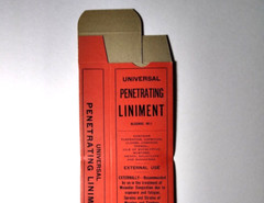 Penetrating Liniment Vintage Original EMPTY Box Universal Medicine Chicago ILL