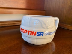 Drug Rep „Globe Shaped“ Isoptin-SR coffee cup. 24-Hour Power! New never used