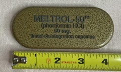MELTROL 50 mg Capsules Form Pharmaceutical Paperweight Metal