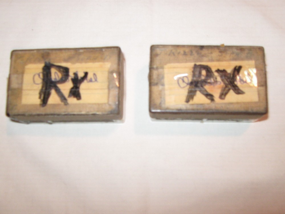 Rx, Pharmacy, Mini Weight Sets , Set of 2 Different Weights , Vintage , Rare