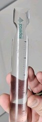 VTG Risperdal Risperidone Drug Rep Swag Hard Plastic Acrylic Magnifying Ruler