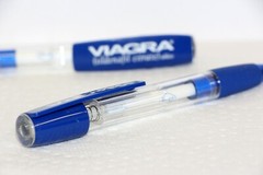 4 Pharmaceutical Viagra Pens Plastic Wide Clips and Rotating Barrel 25, 50, 100