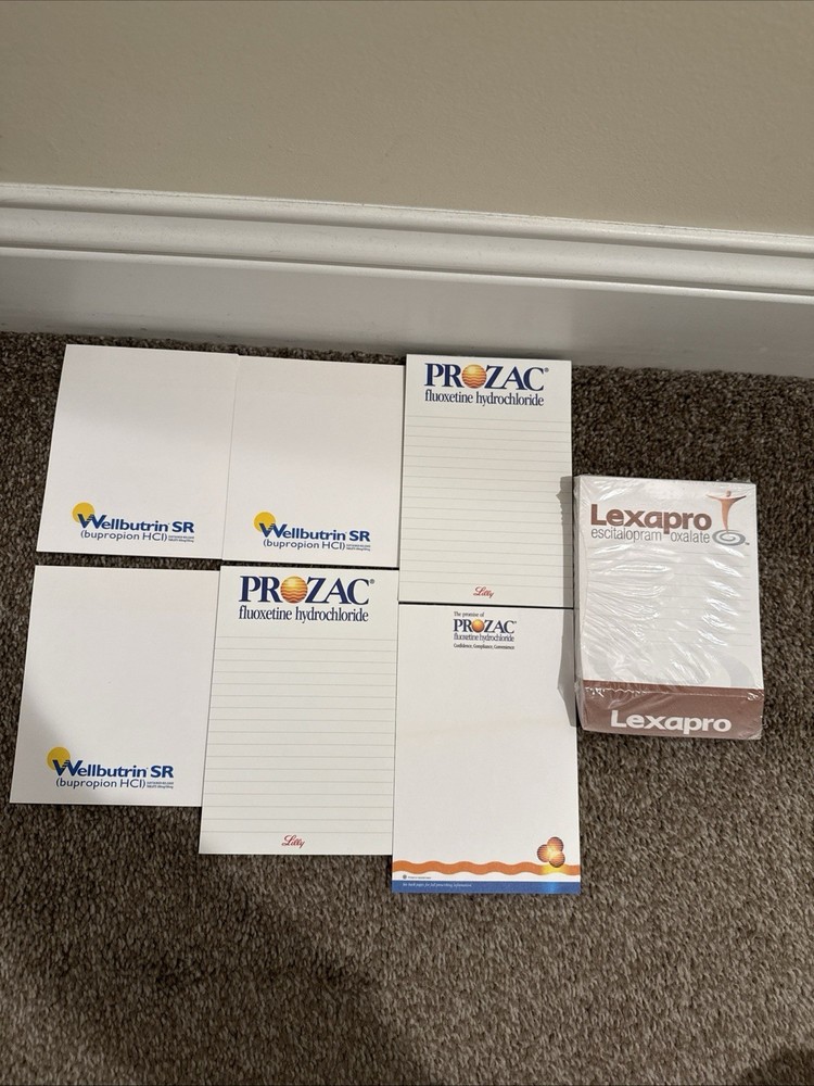 7 Drug Rep Medical Notepads Pharmaceutical Collectible Note Pads