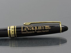 Rare Black & Gold Levaquin Twist PEN Drug Rep Pharmaceutical Promo Advertising