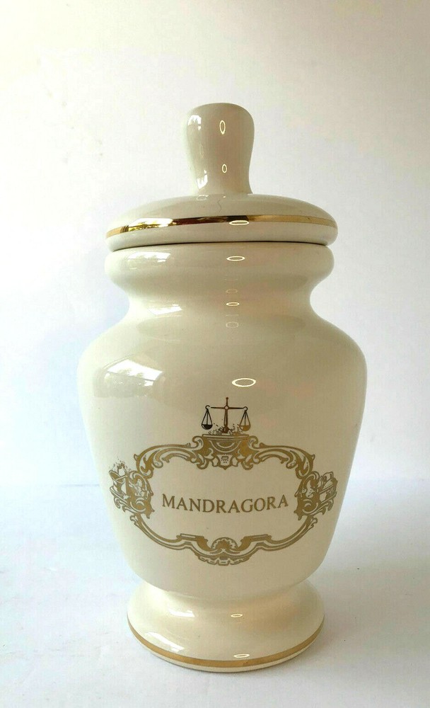 8 1/2 “ T DRUG STORE Eli Lilly Mandragora Pharmacy HOMEOPATHIC Apothecary Jar
