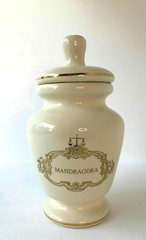 8 1/2 “ T DRUG STORE Eli Lilly Mandragora Pharmacy HOMEOPATHIC Apothecary Jar